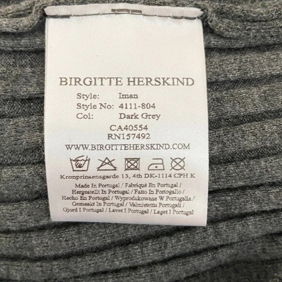 New BIRGITTE HERSKIND Iman Dress - Dark Grey  Size L - Picture 8 of 9